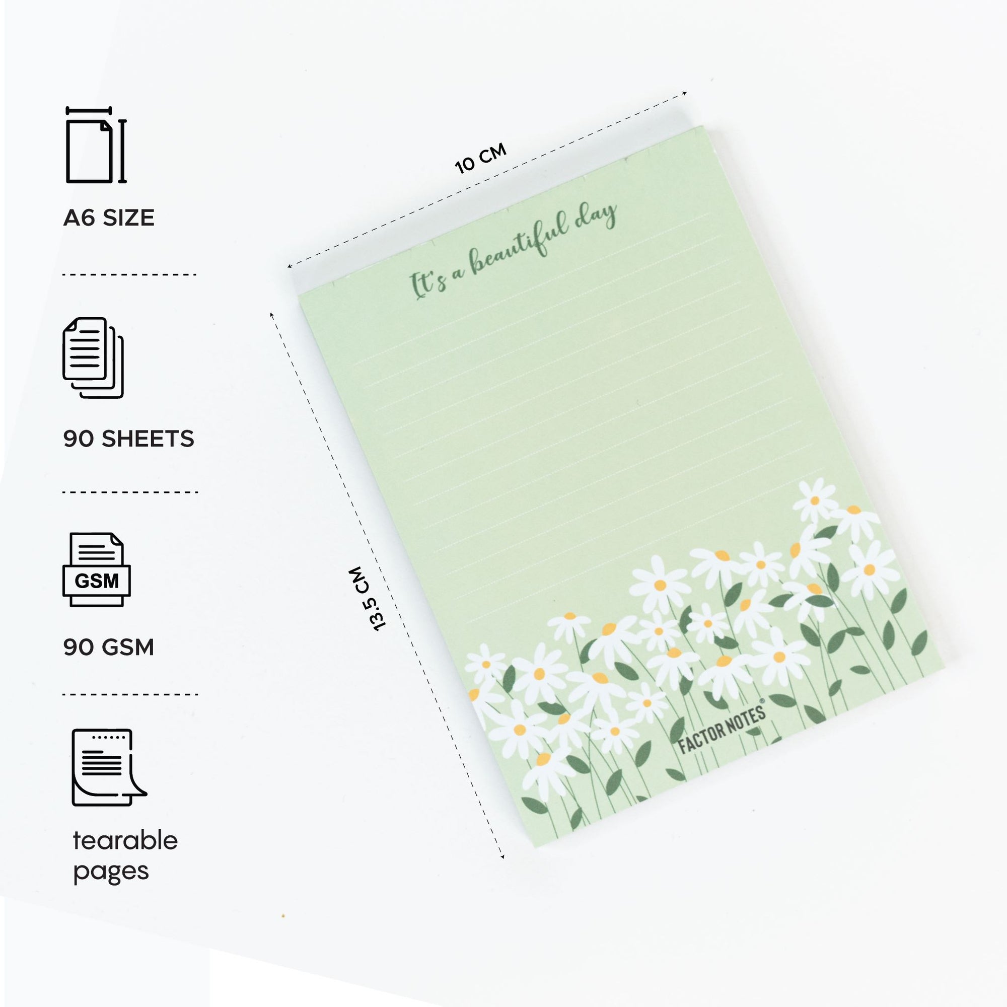 It's a Beautiful Day Pocket Notepad | A6 | 90 GSM | 90 Tearable Sheets ...