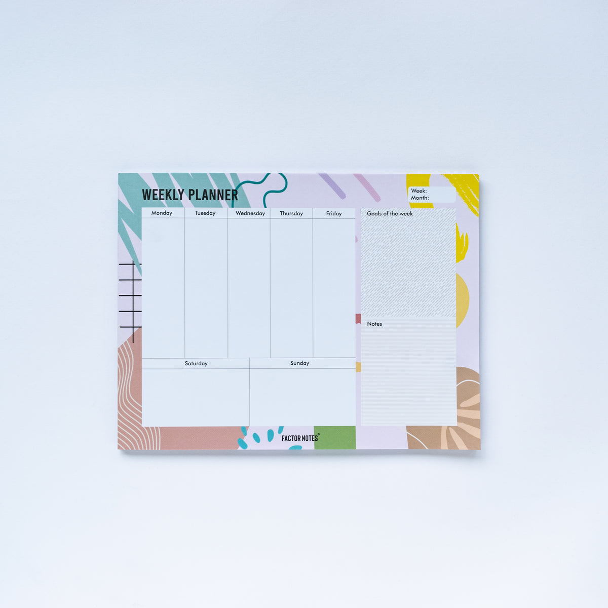 Weekly Planner - Undated Tear-Off Desk Pad | A4 | 100 GSM | 52 Sheets ...
