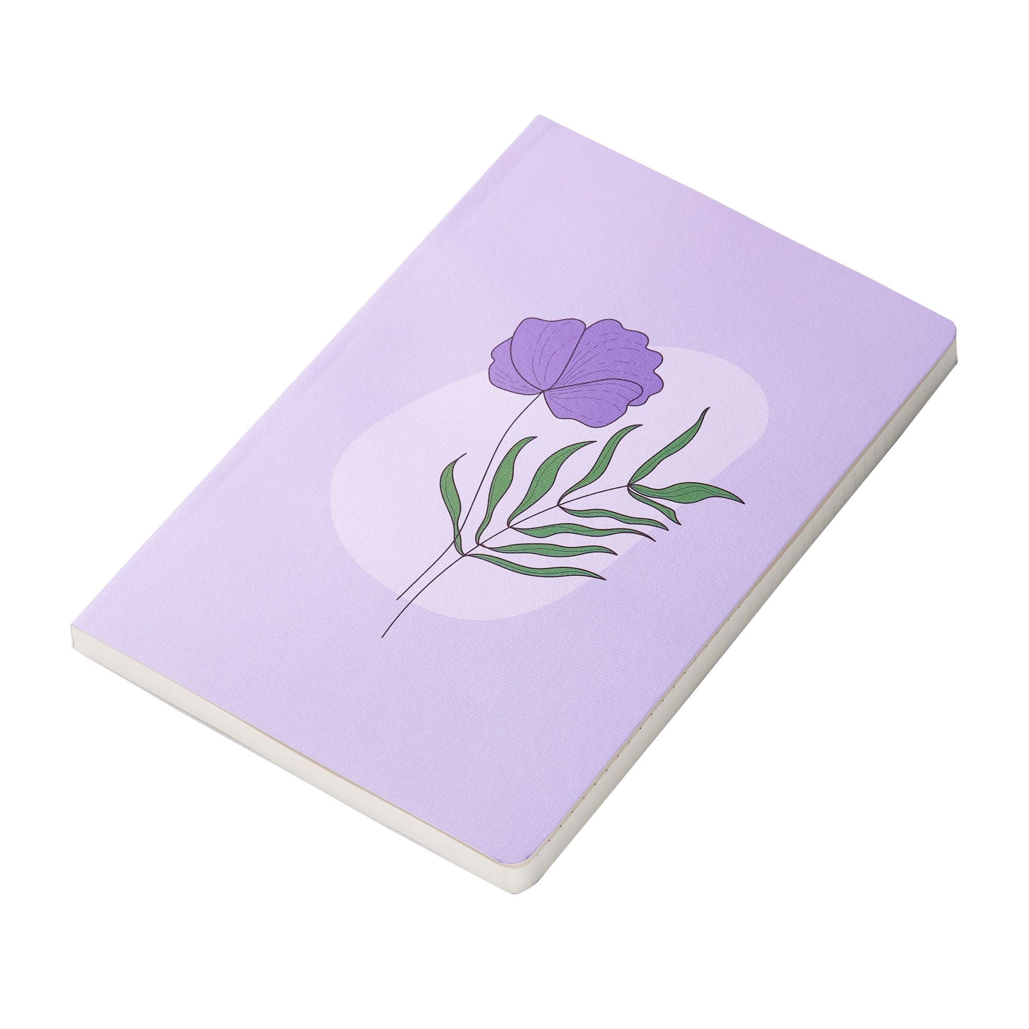 Notebook Design Color Violet Violet Bloom Notebook - A5 Notebook | 90 GSM | 160 Pages – Factor Notes